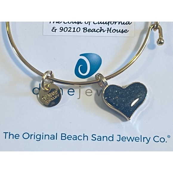 Dune Jewelry Heart Bangle Bracelet - Beach Sand from 90210 Beach House *NEW* - Picture 2 of 4